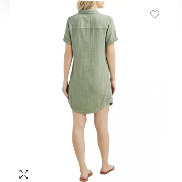VINEYARD VINES
Margo Double Gauze
Shirt Dress In Sage Olive $158 Size 0 - Picture 4 of 6
